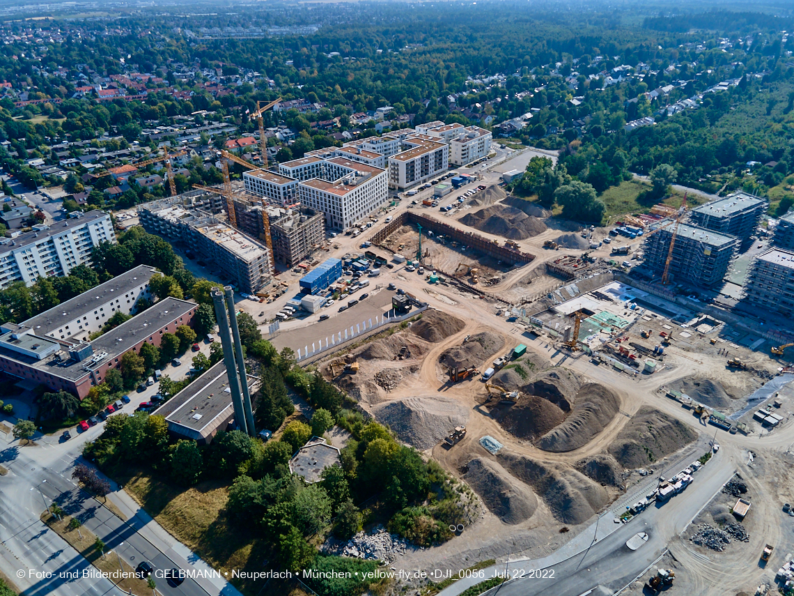 22.07.2022 - Baustelle Alexisqaurtier und Pandion Verde in Neuperlach